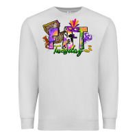 Dove Grey fat tuesday Premium Sweatshirt - CowGirlArtShop