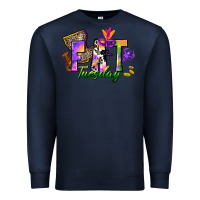Navy fat tuesday Premium Sweatshirt - CowGirlArtShop