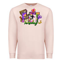 Pale Pink fat tuesday Premium Sweatshirt - CowGirlArtShop