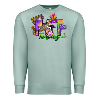 Seafoam fat tuesday Premium Sweatshirt - CowGirlArtShop