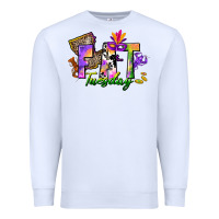 White fat tuesday Premium Sweatshirt - CowGirlArtShop