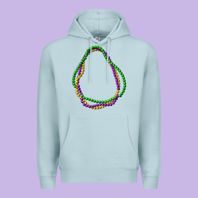 Mardi Gras Beads Premium Hoodie Designed By Cowgirlartshop