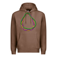 Chestnut mardi gras beads Premium Hoodie - CowGirlArtShop