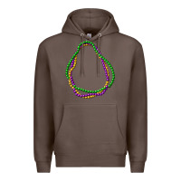 Coffee mardi gras beads Premium Hoodie - CowGirlArtShop