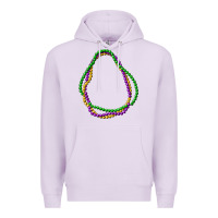 Lilac mardi gras beads Premium Hoodie - CowGirlArtShop