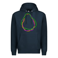 Navy mardi gras beads Premium Hoodie - CowGirlArtShop
