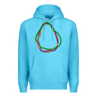Ocean Blue mardi gras beads Premium Hoodie - CowGirlArtShop