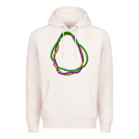 Pale Pink mardi gras beads Premium Hoodie - CowGirlArtShop