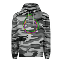 Slate Camo mardi gras beads Premium Hoodie - CowGirlArtShop