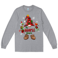 Heather Grey the nurse gnome christmas Long Sleeve Tee - MaliasSmallBusiness