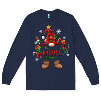 Navy the nurse gnome christmas Long Sleeve Tee - MaliasSmallBusiness