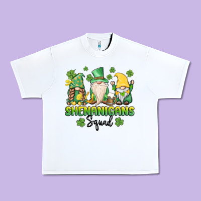 Shenanigans Squad Gnomes St. Patricks Day Urban Heavy Tee Designed By Maliassmallbusiness