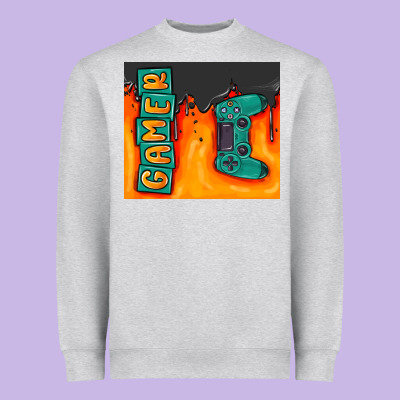 Gamer Heavyweight Sweatshirt Designed By Maliassmallbusiness