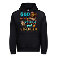 Black God Is Our Refuge And Strength Urban Hoodie - BundleAndBundleShop