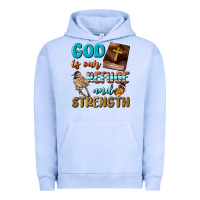 Pigment Grape Ice God Is Our Refuge And Strength Urban Hoodie - BundleAndBundleShop