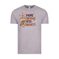Vintage Zinc more tattoos less anxiety Vintage Tee - MaliasSmallBusiness
