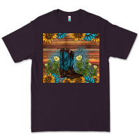 Plum boot cactus sunflower gemstone Premium Tee - AdoDesignShop