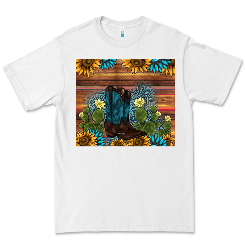 Boot Cactus Sunflower Gemstone Premium Tee by AdoDesignShop | Teevron