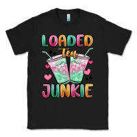 Black loaded tea junkie Classic Tee - MaliasSmallBusiness
