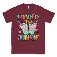Burgundy loaded tea junkie Classic Tee - MaliasSmallBusiness