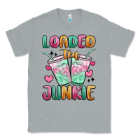 Heather Grey loaded tea junkie Classic Tee - MaliasSmallBusiness