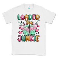 White loaded tea junkie Classic Tee - MaliasSmallBusiness