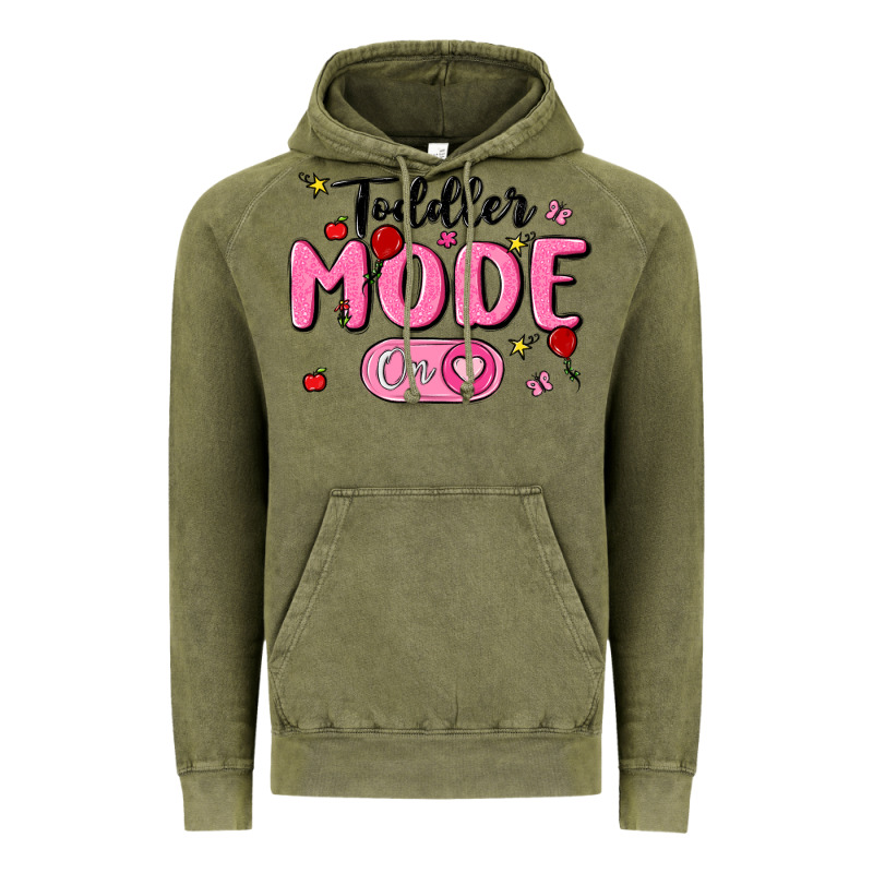 Toddler Mode On Vintage Hoodie by MaliasSmallBusiness | Teevron