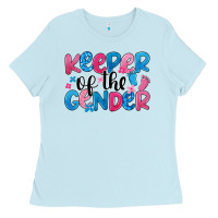 Baby Blue keeper of the gender Ladies Tee - JahusDesignShop