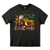Asphalt i dig Christmas bulldozer santa Heavy Core Tee - JahusDesignShop