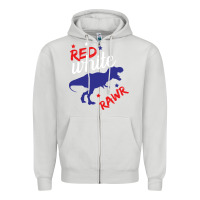 Dove Grey 4th of July Dinosaur Zipper Hoodie - Bettercallsaul