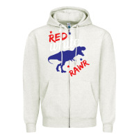 Oatmeal Heather 4th of July Dinosaur Zipper Hoodie - Bettercallsaul