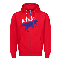 Red 4th of July Dinosaur Zipper Hoodie - Bettercallsaul