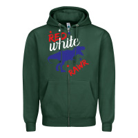 Sports Green 4th of July Dinosaur Zipper Hoodie - Bettercallsaul