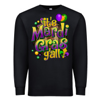 Black its mardi gras yall Premium Sweatshirt - CowGirlArtShop