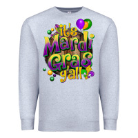 Heather Grey its mardi gras yall Premium Sweatshirt - CowGirlArtShop