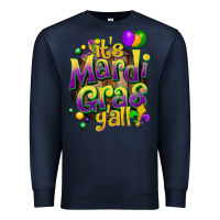 Navy its mardi gras yall Premium Sweatshirt - CowGirlArtShop