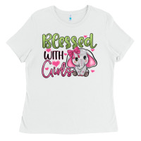 White blessed with girls Ladies Tee - JahusDesignShop