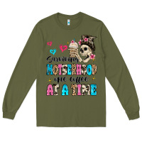Army Green surviving motherhood one coffee at a time Long Sleeve Tee - MaliasSmallBusiness