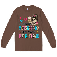 Chestnut surviving motherhood one coffee at a time Long Sleeve Tee - MaliasSmallBusiness