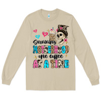 Mushroom surviving motherhood one coffee at a time Long Sleeve Tee - MaliasSmallBusiness