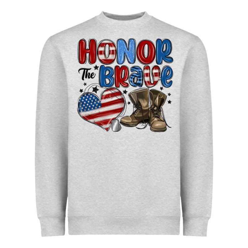 Honor The Brave Heavyweight Sweatshirt by MaliasSmallBusiness | Teevron