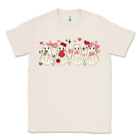 Natural valentines day ghost Classic Tee - MaliasSmallBusiness