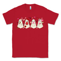 Red valentines day ghost Classic Tee - MaliasSmallBusiness