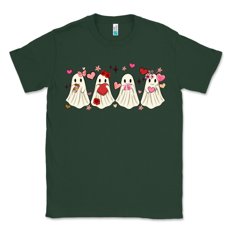 Valentines Day Ghost Classic Tee by MaliasSmallBusiness | Teevron