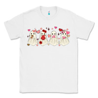 White valentines day ghost Classic Tee - MaliasSmallBusiness