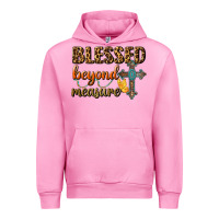 Fuchsia Pink Blessed Beyond Measure Urban Hoodie - BundleAndBundleShop