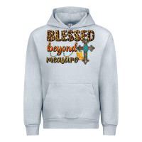Heather Grey Blessed Beyond Measure Urban Hoodie - BundleAndBundleShop