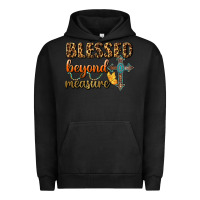 Pigment Black Blessed Beyond Measure Urban Hoodie - BundleAndBundleShop