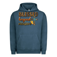 Pigment Midnight Navy Blessed Beyond Measure Urban Hoodie - BundleAndBundleShop