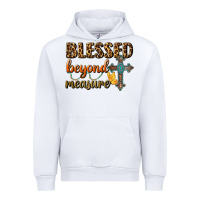 White Blessed Beyond Measure Urban Hoodie - BundleAndBundleShop